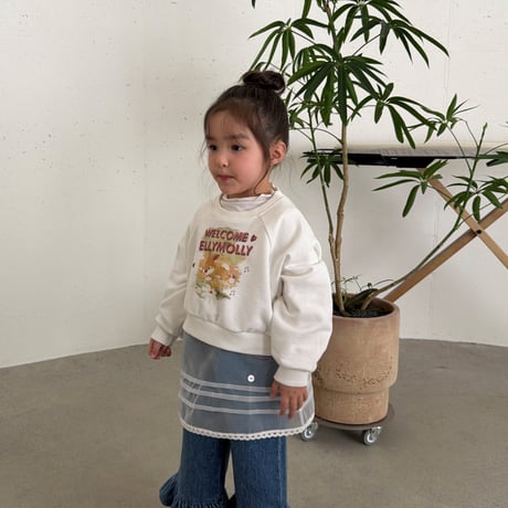 ellymolly/137. jelly fril denim pants 5-11