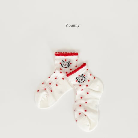 vbunny/84. cat socks set M(130-150)-XL(180-210)
