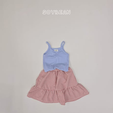 soybean/91. plan sleeveless set skirt XS-XL