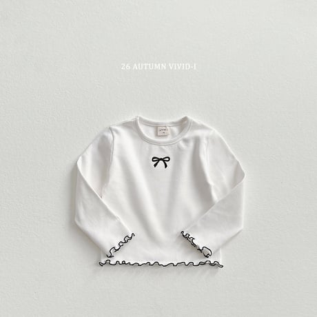 vividi/143. ribbon span nalrari T-shirt XS-XL
