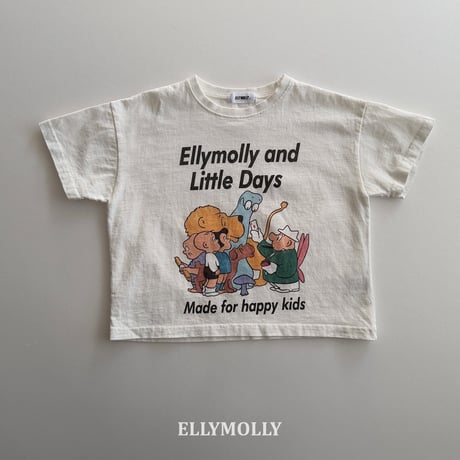 ellymolly/125. happy crew box T-shirt 5-11