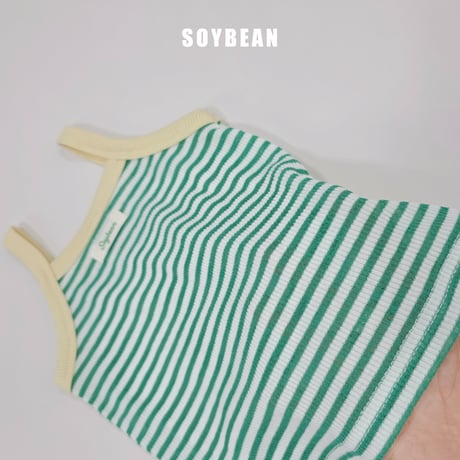 soybean/177. plan ) windy stripe updown set XS-XL