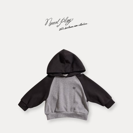 normalplay/42. basic both sides hood T-shirt 12M-L