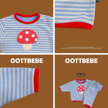 oottbebe/26. fruit updown set XS(0-1Y)-XL(4-5Y)