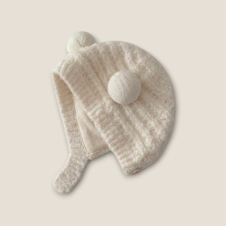 dudie/22. bear knit hat FREE(44CM-48CM)
