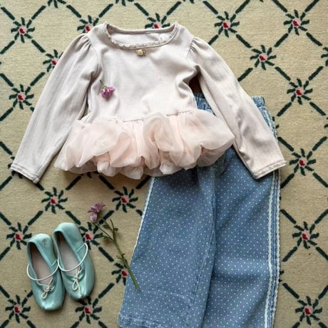 aiai/20. dot blue denim pants 90-130