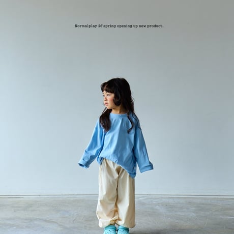 normalplay/77. good morning single long sleeve ( season plan ) T-shirt 12M-XL