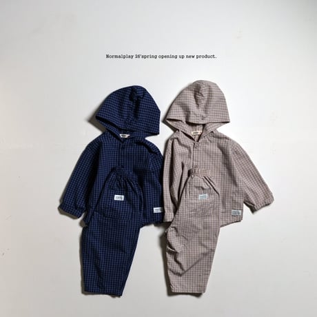 normalplay/70. peter check hood shirt JS-JM