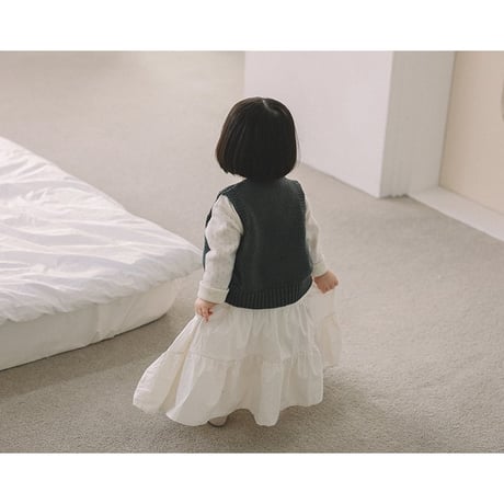 melmel/4. Tiered long skirt XXS-XL