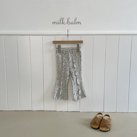 milkbalm/22. pin tuck flower pants XS-XL