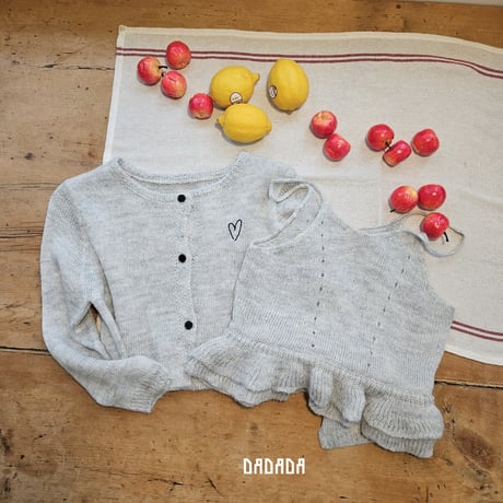 dadada/13. kozi cardigan sleeveless set M-XL