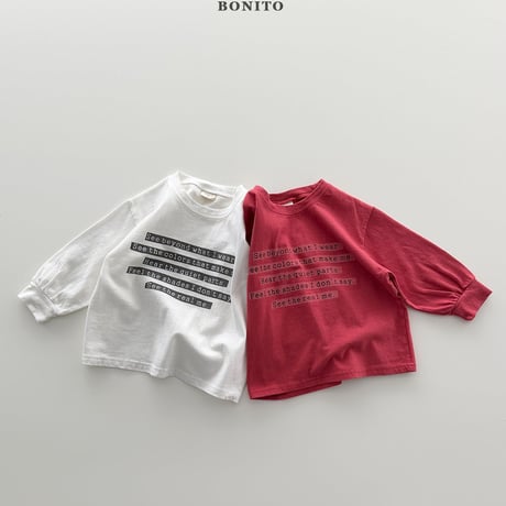 bonito/86. lettering sibori T-shirt 12M-XL