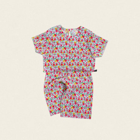 oottbebe/85. flower songe plitch updown set XS(1-2Y)-L(4-5Y)