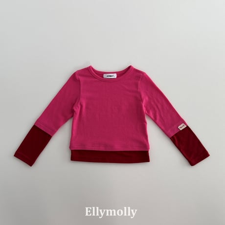 ellymolly/135. rolling two color T-shirt 5-11