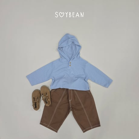 soybean/23. stripe button hoody JS-JM