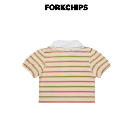 forkchips/59. rolly pop shirts collar T-shirt M-XL