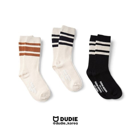 dudie/66. [ONE-SIZE] ThreeStripes two color three set FREE(150-230)