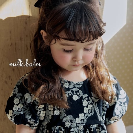 milkbalm/9. rosa embroidery one-piece XS-XL