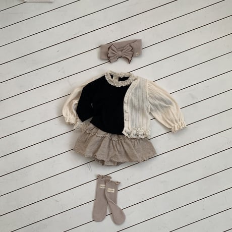 bebeholic/31. clover lace T-shirt S-L