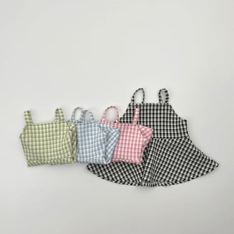 haroharo/90. sweet check bustier 2XL-4XL