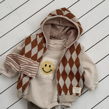bebeholic/44. dia vest hood S(6-12M)-M(12-18M)