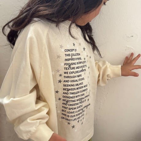 minimal/28. star lettering T-shirt JS-JM