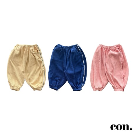 con/18. terry line pants XXS-M