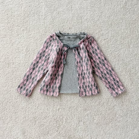 urbanrabbit/53. Argyle Cardigan Tee JS-JM