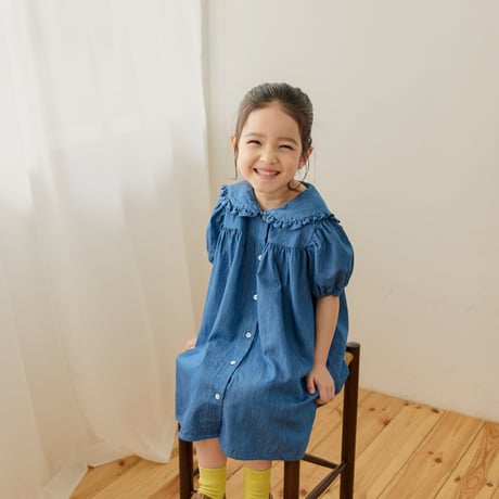 monatelier/8. french denim one-piece S-2XL