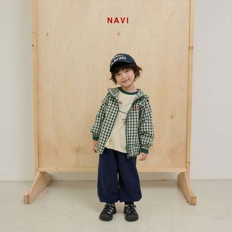 navi/39. chess hood jumper S-XL