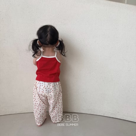 bellabambina/45. bebe ribbon two color T sleeveless 12M-M