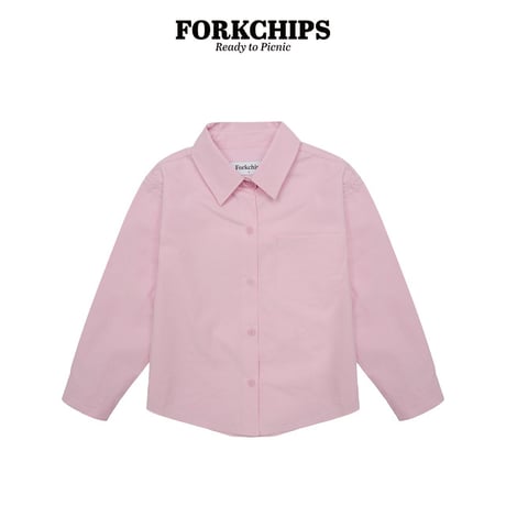 forkchips/33. ribbon punching shirt M-XL