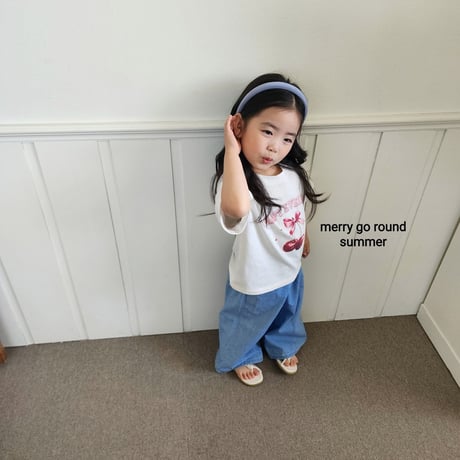 merrygoround/14. summer print T-shirt XS-2XL