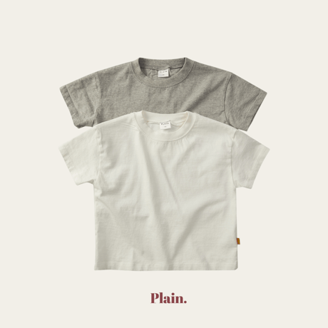 plain/37. wave half t T-shirt XS-XL