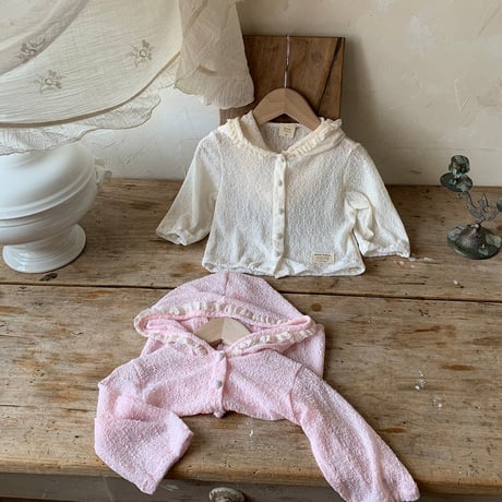 bebeholic/53. lace hood jacket S(6-12M)-M(12-18M)
