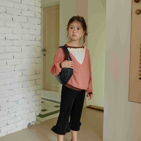 urbanrabbit/37. Deep V Frill Knit JS-JM