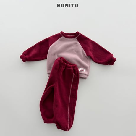 bonito/8. plan ) two ton raglan set JS-JM
