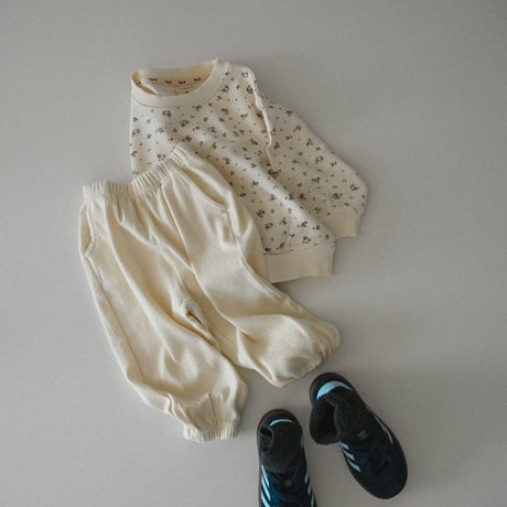 thebeige/8. Flower waffle sweatshirt XXS-L