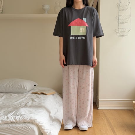 ninibello/130. adult ) sweet half t T-shirt FREE