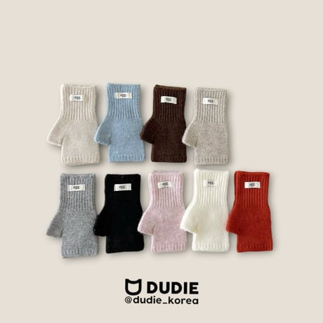 dudie/132. egg half gloves knit FREE