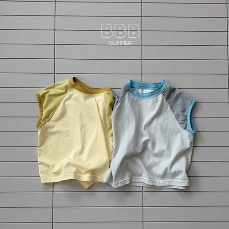 bellabambina/95. over two color rappa T-shirt XS-XL
