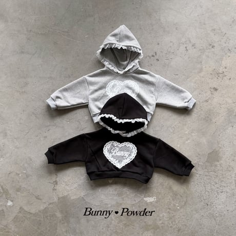 bunnypowder/80. hood man-to-man S-XL
