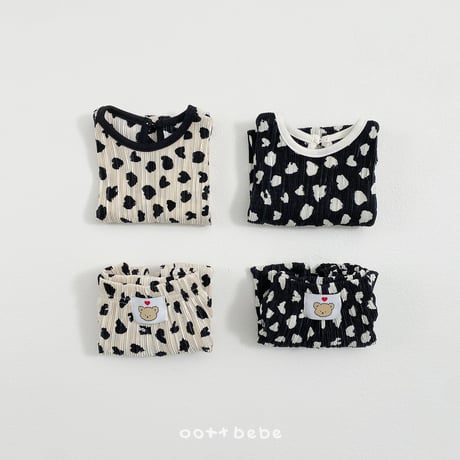 oottbebe/35. peuty leopard plitch ( kids ) updown set XS(1-2Y)-XL(6-7Y)