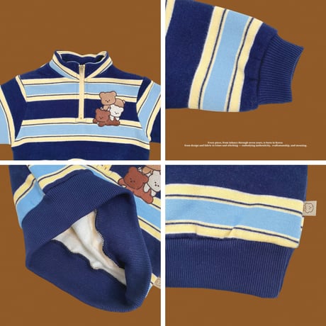 oottbebe/27. bear friends updown set XS(0-1Y)-XL(4-5Y)