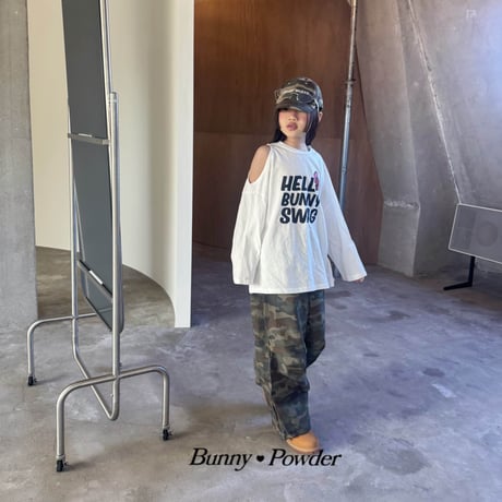 bunnypowder/97. shoulder T-shirt S-XL