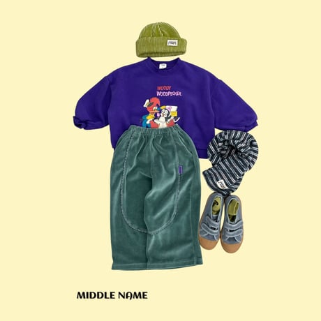 middlename/51. woody man-to-man S-XL