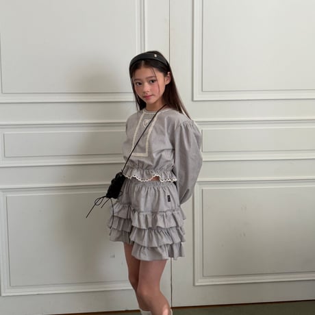 ellymolly/136. ruru check kangkang pants 13-15