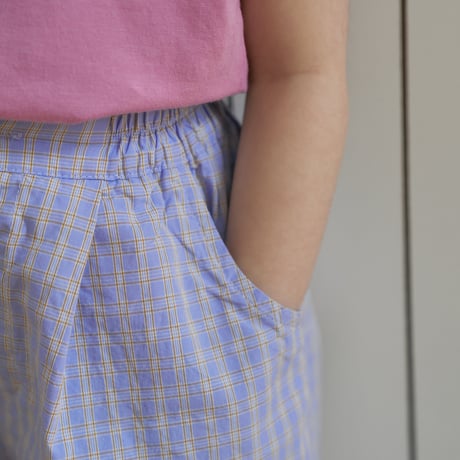 coycoya/34. retro check bermuda pants S-2XL
