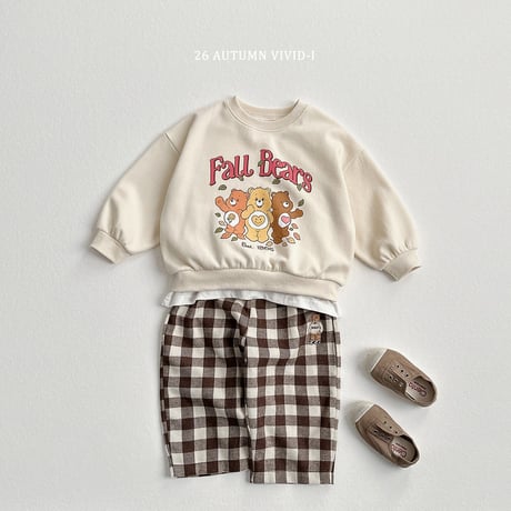 vividi/101. bear man-to-man XS-XL
