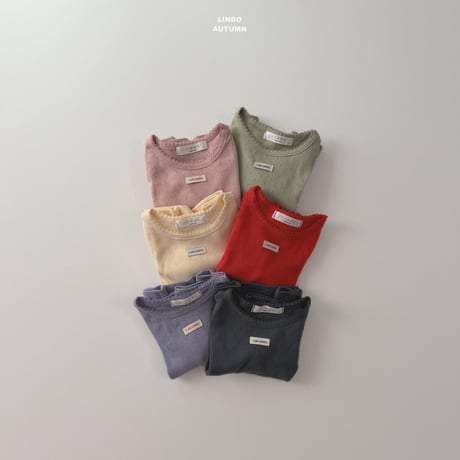 lindo/38. day label T-shirt XS-XL